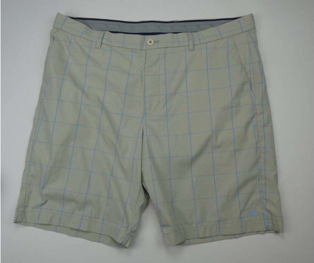 NEW men's Tommy Bahama plaid shorts, size: 40, 10" inseam